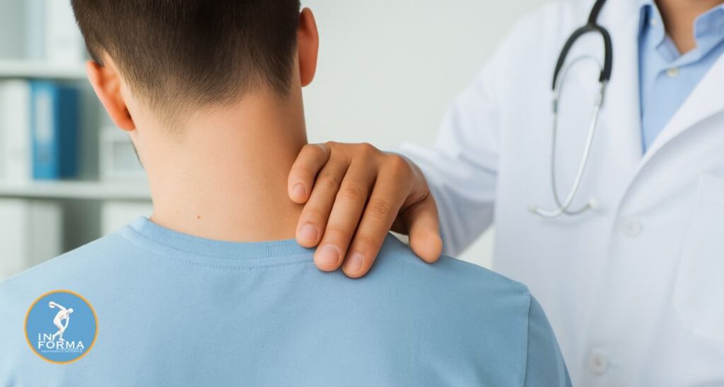 Neurochirurgo a Taranto durante la valutazione della colonna vertebrale